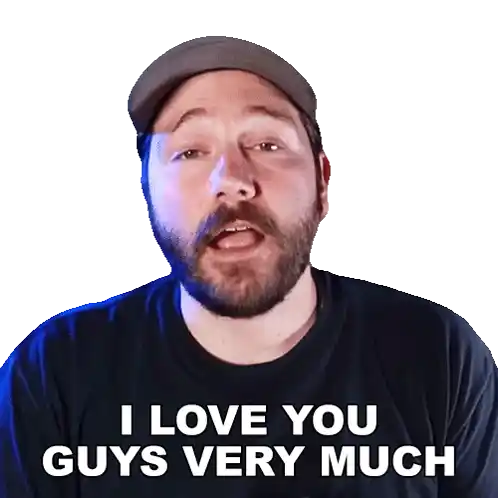 I Love You Guys Very Much Michael Kupris Sticker - I Love You Guys Very Much Michael Kupris Become The Knight Stickers