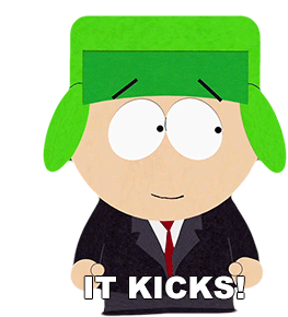 It Kicks Kyle Broflovski Sticker - It Kicks Kyle Broflovski South Park Stickers