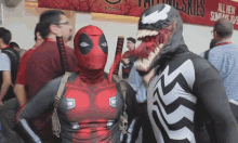 Venom Deadpool GIF - Venom Deadpool Tongue GIFs