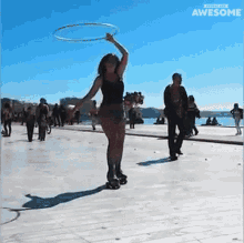 Skate Hula Hoop GIF - Skate Hula Hoop Balance GIFs