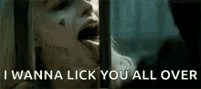 Licks The Bars Harley Quinn GIF - Licks The Bars Harley Quinn Seductive GIFs
