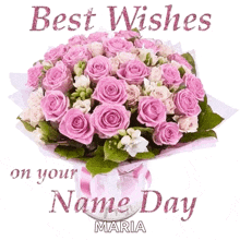 Bestwishes Nameday GIF - Bestwishes Nameday Bouquet GIFs