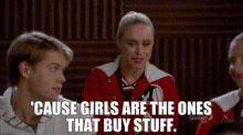 Glee Kitty Wilde GIF - Glee Kitty Wilde Cause Girls Are The Ones That Buy Stuff GIFs