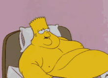 Bart Me Baño Con Una Estopa GIF - Bart Simpson Fat Ass GIFs
