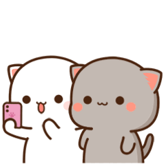 Peach Goma Selfie Sticker - Peach Goma Selfie Phone Utha Stickers