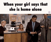When Your Girl Says... GIF - The Office Michael Scott Dwight GIFs