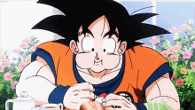 Dbz Goku GIF - Dbz Goku Eating GIFs