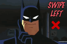 Batman Ok GIF - Batman Ok Swipe Left GIFs