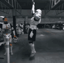 Storm Trooper Working Out GIF - Storm Trooper Working Out Pull Ups GIFs