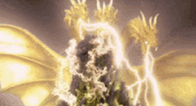 Godzilla King Ghidorah GIF - Godzilla King Ghidorah Electricity GIFs
