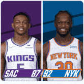 Sacramento Kings (87) Vs. New York Knicks (92) Third-fourth Period Break GIF - Nba Basketball Nba 2021 GIFs