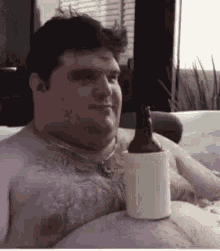 Fat Guy Drink GIF - Fat Guy Drink Lazy GIFs