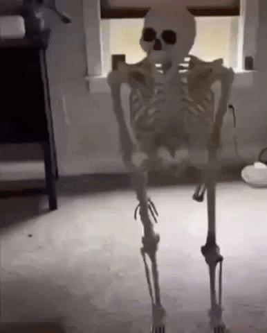 deal with it skeleton gif
