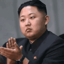 Kim Jong Un Clap GIF - Kim Jong Un Clap Eyes Roll GIFs