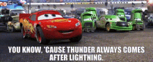 Cars Lightning Mcqueen GIF - Cars Lightning Mcqueen You Know Cause GIFs