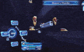 a video game called heaven 's thunder has a character named susanomon on the screen