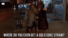 Where Do You Even Get A Gold Coke Straw? Etsy. GIF - Younger Tv Land Gold Coke Straw GIFs