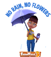 Rain Flower Sticker