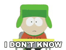 i dont know kyle broflovski south park s2e3 ikes wee wee