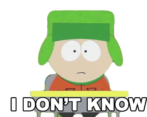 I Dont Know Kyle Broflovski Sticker - I Dont Know Kyle Broflovski South Park Stickers