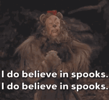 Cowardly Lion Wizard Of Oz GIF - Cowardly Lion Wizard Of Oz Spooks GIFs