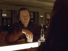 Drinking Jack Nicholson GIF - Drinking Jack Nicholson The Shining GIFs