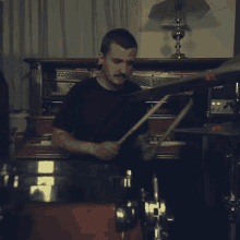 Playing The Drums Mike Mckerracher GIF - Playing The Drums Mike Mckerracher Bearings GIFs