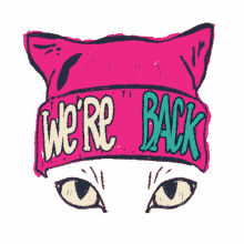 were back pussy hat pussy cat cat womensmarch