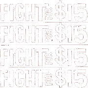 Fight For15 Fight The Power Sticker - Fight For15 Fight The Power Minimum Wage Stickers