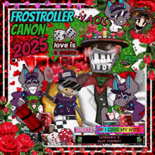 a poster for a game called frostroller canon 2025