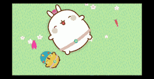 Molang Butterfly GIF - Molang Butterfly Cartoon GIFs