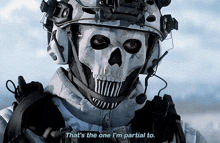 Call Of Duty Ghost GIF - Call Of Duty Ghost Thats The One Im Partial To GIFs