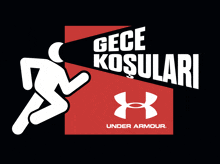 a logo for under armour shows a person running