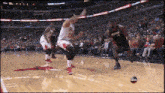 a basketball game is being shown on abc television