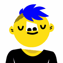 pardon punk rock blue hair