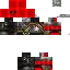a screenshot of a minecraft skin with a red hat .