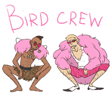 one piece bird bird crew flamingo doffy