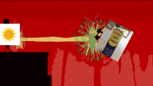 a spray can that says " fuck off spray " is being sprayed