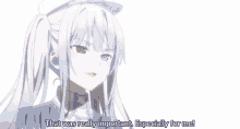 a girl with long blonde hair and blue eyes says that was really important especially for me