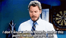 Andy Dwyer Who Is Al Gore GIF - Andy Dwyer Who Is Al Gore Afraid To Ask GIFs