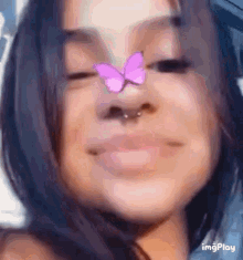 Tire Langue Butterfly Filter GIF - Tire Langue Butterfly Filter Sassy GIFs