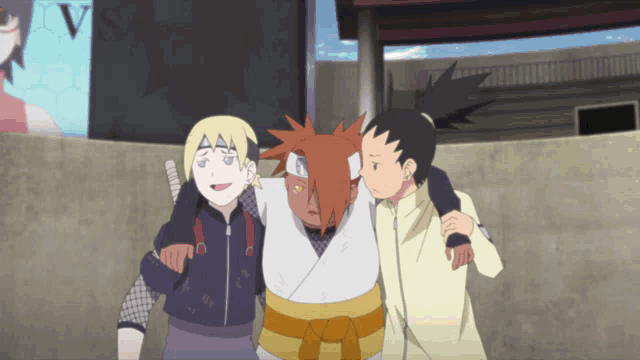 Boruto, Mitsuki, Inojin and Shikadai