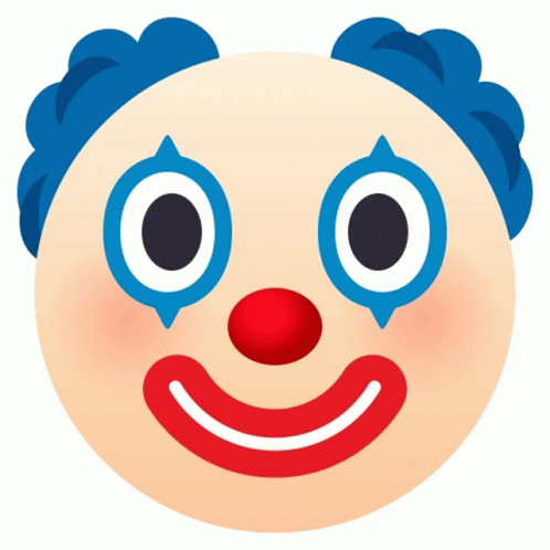 Clown Face People Sticker - Clown Face People Joypixels - Discover & Share  GIFs