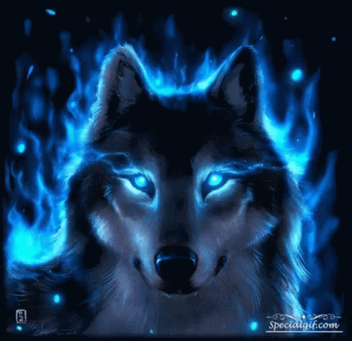 Blue Roblox wolf gif by tgray9937 on DeviantArt