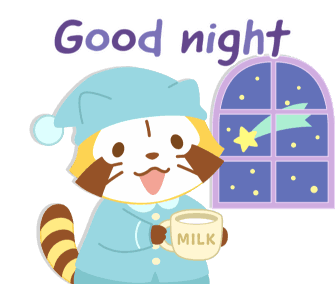 Rascal Good Night Sticker - Rascal Good Night Sleep Stickers