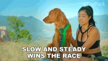 Slow And Steady Wins The Race Vania And Jax GIF - Slow And Steady Wins The Race Vania And Jax The Pack GIFs