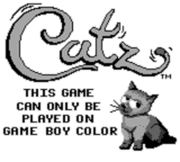 a game called cats can only be played in game boy color