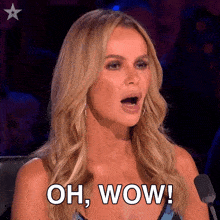 Oh Wow Amanda Holden GIF - Oh Wow Amanda Holden Britain'S Got Talent GIFs