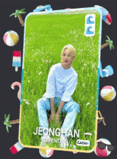 a picture of a boy named jeonghan seventeen