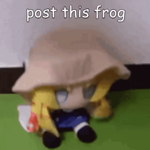 Suwako Post This Frog GIF - Suwako Post This Frog Touhou GIFs